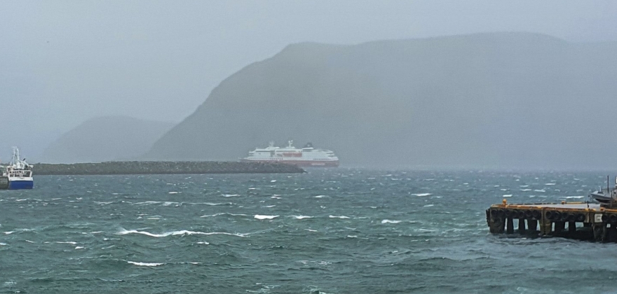 Hurtigruten kom ikke til kai  Hurtigruten kom ikke til kai