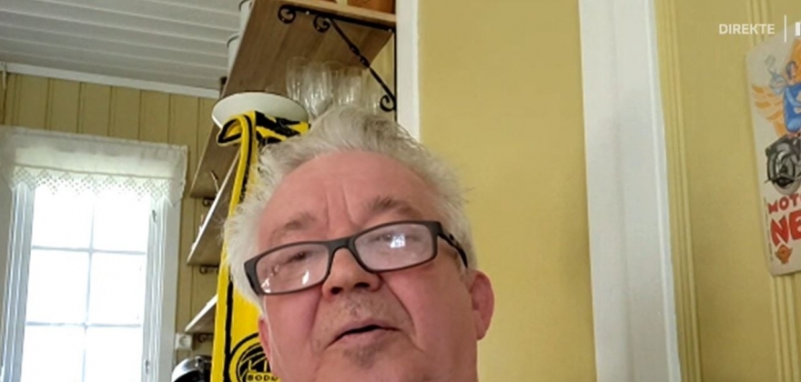 Ernst Larsen var første deltaker i Påskelabyrinten Radio Nordkapp