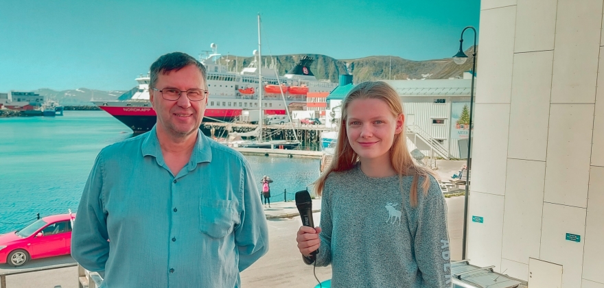 Har sommerjobb i Radio Nordkapp 