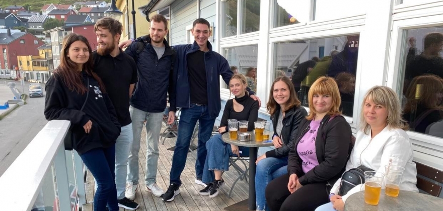 Ukrainere sitt første møte med kulturlivet i Nordkapp Ukrainere sitt første møte med kulturlivet i Nordkapp